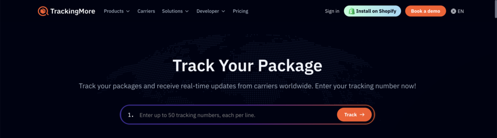 Tracking More أفضل مواقع تتبع الشحنات